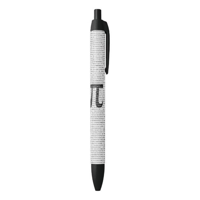 Original black number pi day mathematical symbol ink pen (Bottom (Vertical))