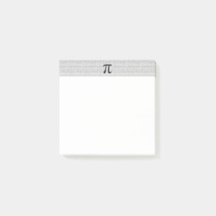Original black number pi day mathematical symbol post-it notes