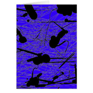 Original Black Splatter Painting