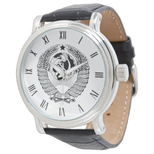 Original black State Emblem of the USSR Watch