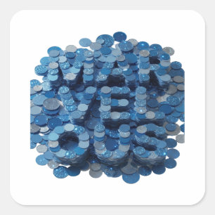 Original Blue MARVELOUS Gift Sticker