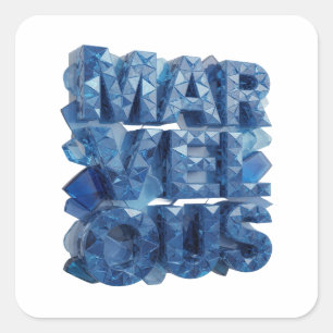 Original Blue MARVELOUS Square Sticker