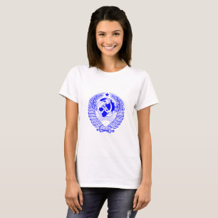 Original blue State Emblem of the USSR T-Shirt