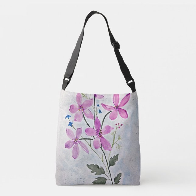 Original Botanical Floral Painting Bag (Back)