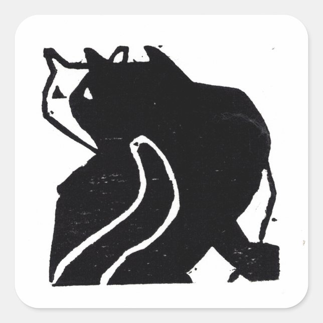 Original Cat Art Stickers Gift Closure (Front)