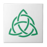 Original Celtic Triquetra Knot green icon Tile<br><div class="desc">Original Celtic Triquetra Knot green icon  intellect</div>