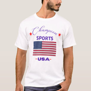 Original Champion USA Flag Classic Club Collection T-Shirt