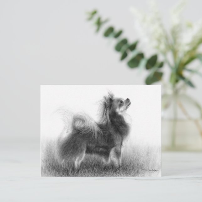 Original Chihuahua Painting Postcard (Standing Front)