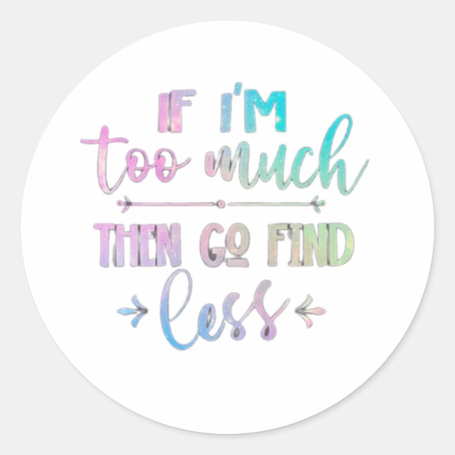 Original  classic round sticker (Front)