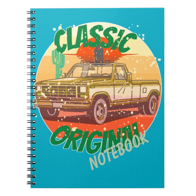 Original classic vintage style pickup notebook (Front)
