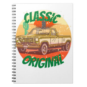 Original classic vintage style pickup notebook