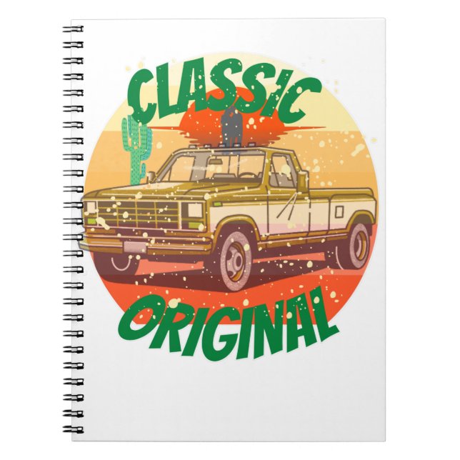 Original classic vintage style pickup notebook (Front)