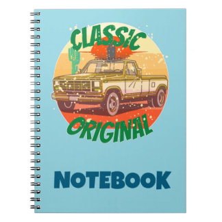 Original classic vintage style pickup notebook