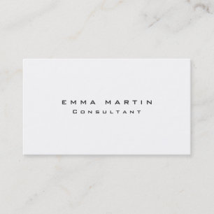 Original Clean Black White Unique Business Card