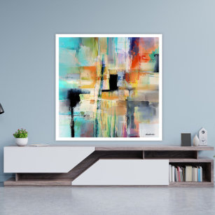 Original Colourful Abstract Art By Dushan Poster