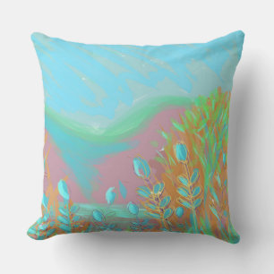 Original Contemporary “The Lake” Artwork  Cushion