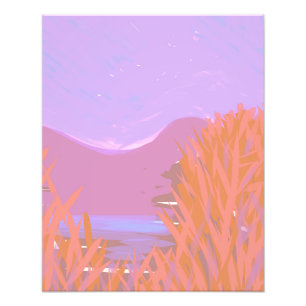 Original Contemporary “The Lake” Artwork Photo Print