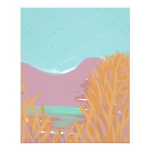 Original Contemporary “The Lake” Artwork Photo Print