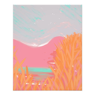 Original Contemporary “The Lake” Artwork Photo Print