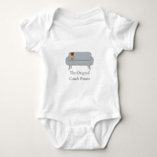 Original Couch Potato Pug Baby t shirt