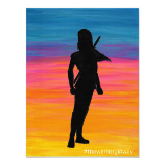 Original cover art from "The Warrior Girl Way" Photo Print