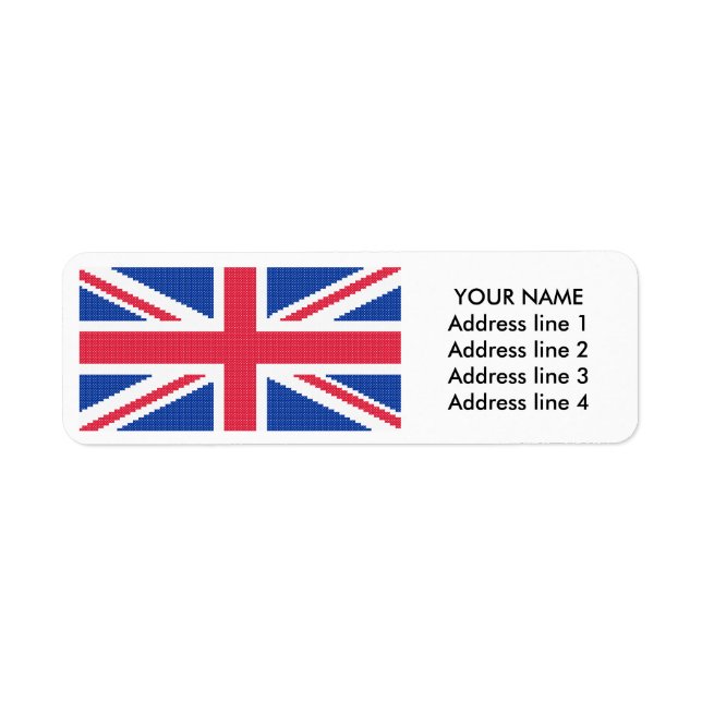 Original cross-stitch design Union Jack (Front)