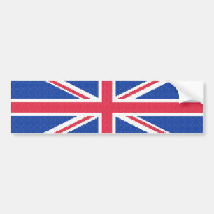 Original cross-stitch design Union Jack Bumper Sticker