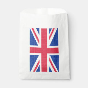 Original cross-stitch design Union Jack Favour Bags