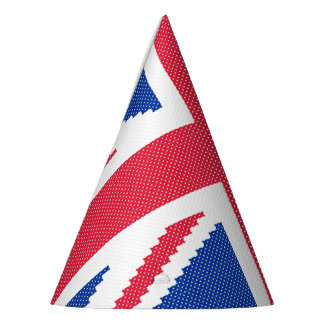 Original cross-stitch design Union Jack Party Hat