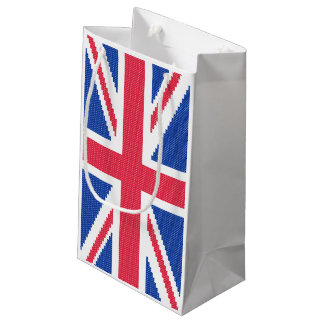 Original cross-stitch design Union Jack Small Gift Bag