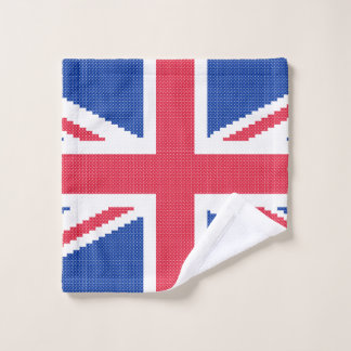 Original cross-stitch design Union Jack Wash Cloth