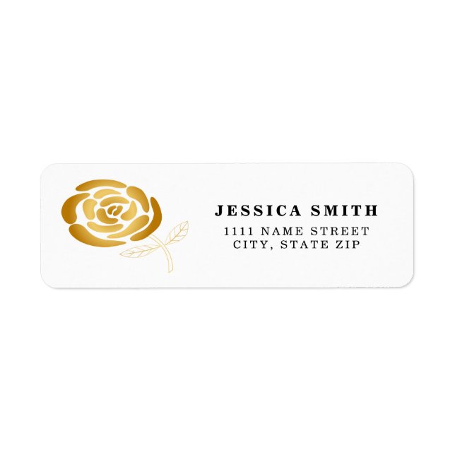 Original cute Golden rose for Celebration (Front)