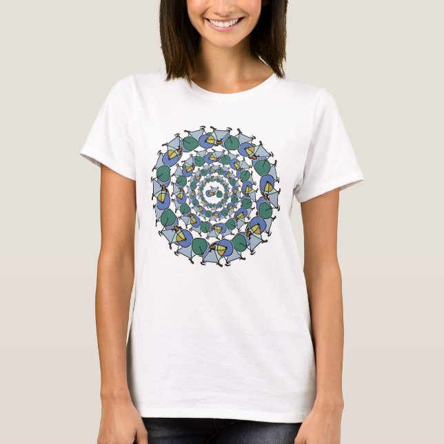 Original Cycling Bikes mandala T-Shirt (Front)