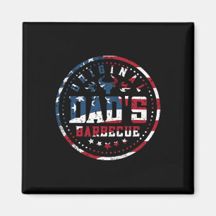 Original Dads Bbq Dads Byckyard Grilling America F Magnet