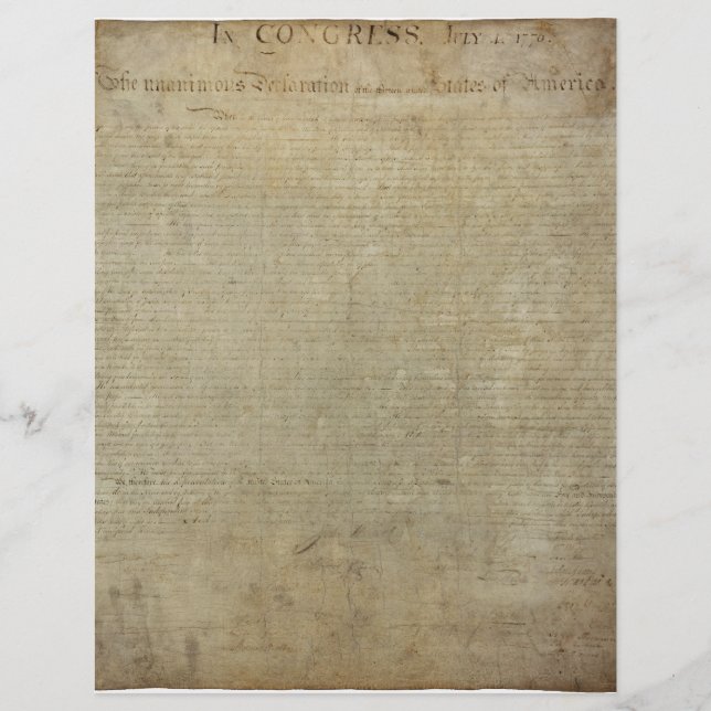 Original Declaration of Independence (Front)