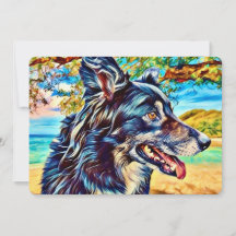 Original Design Border Collie Scenic Landscape