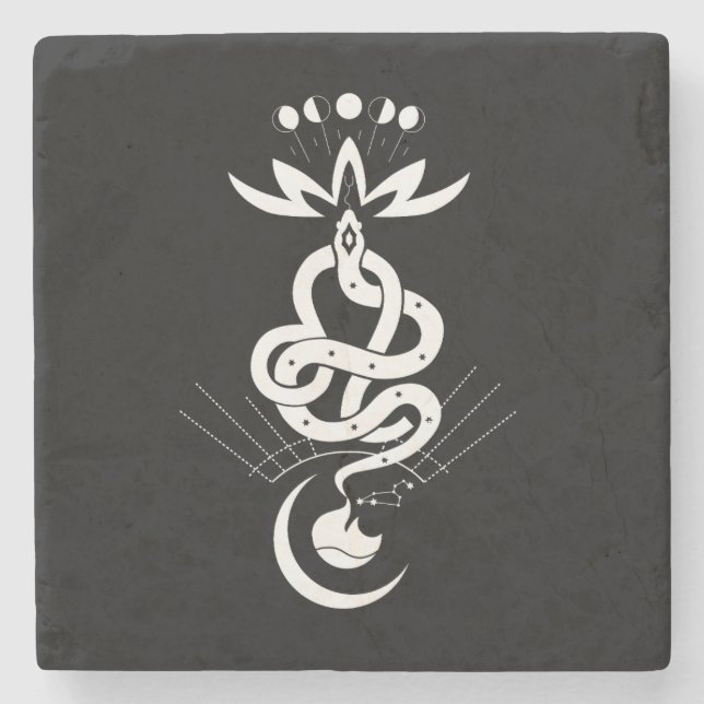 Original design for 2025 Snake printing, Lion Stone Coaster (Front)