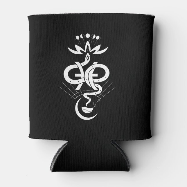 Original design for 2025 Snake printing, Pisces  Can Cooler (Front)