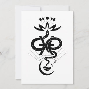 Original design for 2025 Snake printing, Pisces  Holiday Card