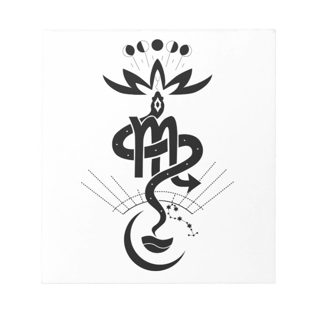Original design for 2025 Snake printing, Scorpio Notepad (Front)