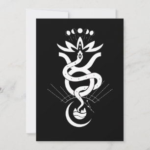 Original design for 2025 Snake printing, Taurus  Invitation