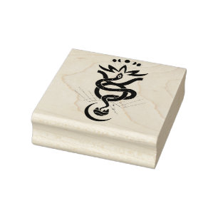 Original design for 2025 Snake printing, Taurus  Rubber Stamp