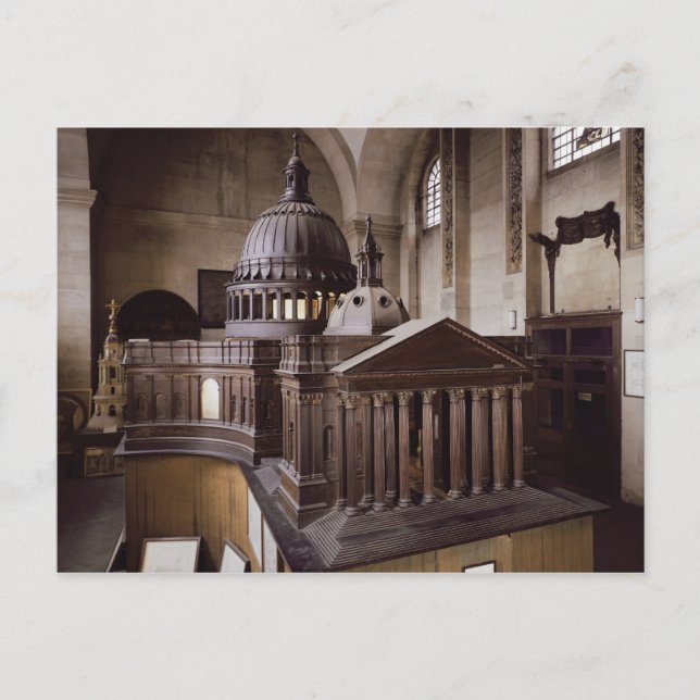 Original Design for St. Paul's Cathedral Postcard (Front)