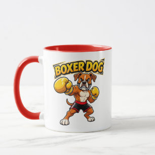 Original Design Funny Boxing Boxer Dog Mug
