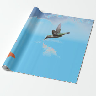 ORIGINAL DESIGN WRAPPING PAPER HUMMINGBIRD