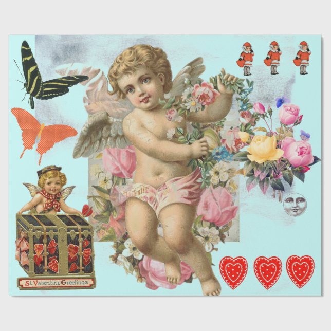 ORIGINAL DESIGNER Valentine's Day Wrapping Paper (Flat)