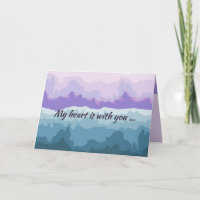 Original Digital Art on Sympathy Card