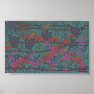 original digital art  poster on archival paper
