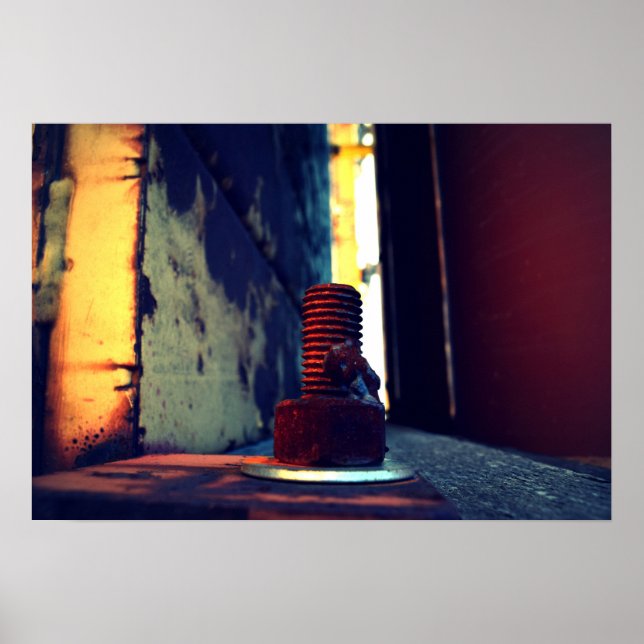 Original digital photograph - industrial abstract poster (Front)