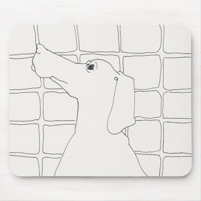 Original Dog Drawing Chinese Dog Year 2018 mouse P Pad (Front)